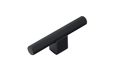 Ручка мебельная CEBI A4240 016 мм STRIPED (в полоску) цвет  MP24 черный