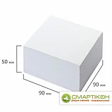 Блок для записей BRAUBERG, непроклеенный, куб 9х9х5 см, белый, фото 3