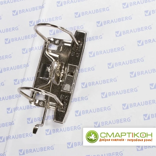 Папка-регистратор BRAUBERG с покрытием из ПВХ, 50 мм, черная - фото 7 - id-p219023352