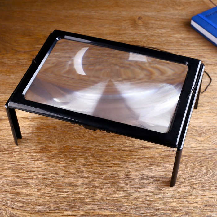 Лупа-столик 2х, для чтения книг, с подсветкой, 20-27,5см - фото 2 - id-p219218673