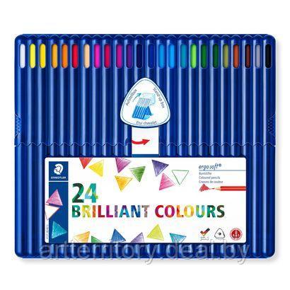 Набор цветных карандашей STAEDTLER (24 цвета в пластиковом пенале) - фото 2 - id-p219234422