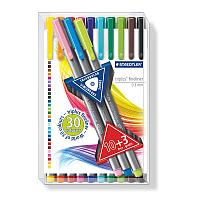 Набор ручек капиллярных STAEDTLER triplus fineliner 334TB-13, 0.3мм, цвет ассорти, корпус ассорти