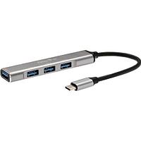 Переходник USB 3.1 Type-C-- USB3.0+3 USB2.0, Aluminum Shell, 0.2м Telecom TA308C VCOM