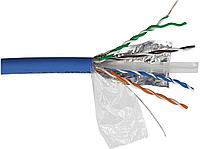 Кабель информационный Lanmaster LAN-6AFTP-LSZH-BL кат.6А F/UTP общий экран 4X2X23AWG LSZH внутренний 305м