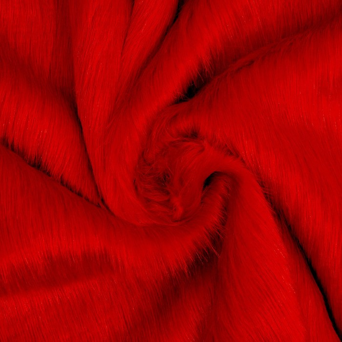 Лоскут Мех на трикотажной основе, 100*150см,цвет малиновый - фото 1 - id-p219244584