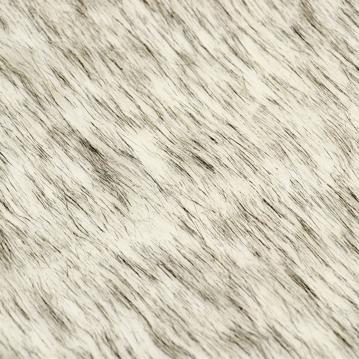 Лоскут Мех на трикотажной основе, 100*150см,цвет белый с серым - фото 2 - id-p219244585