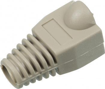 Защитные колпачки для кабеля 6,0мм cat.5, на соединение коннектора с кабелем, серый, 100 шт. в пачке - фото 1 - id-p212698757