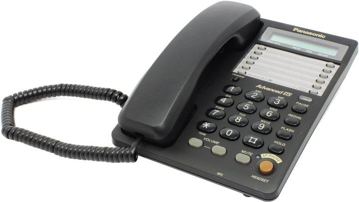 Телефон Panasonic KX-TS2365RUB Black (спикерфон дисплей) - фото 1 - id-p211092143
