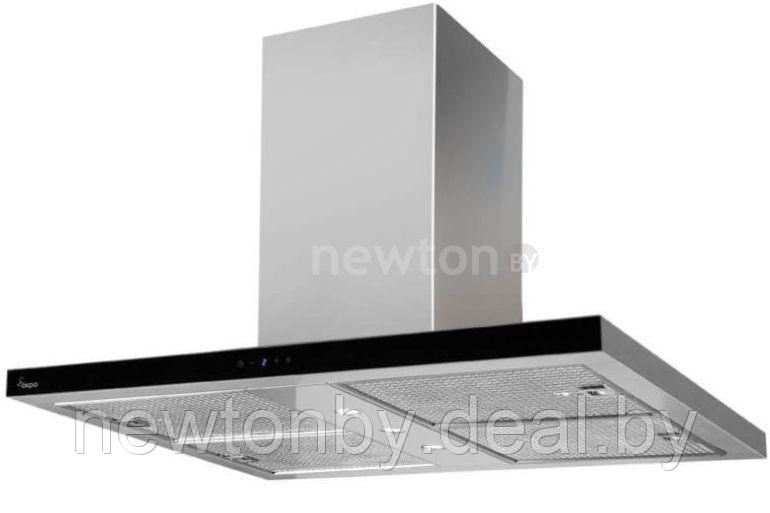 Вытяжка кухонная Akpo Isla Feniks II Glass Slim 90 WK-9 (нержавеющая сталь/черный) - фото 1 - id-p219247400