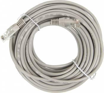 Патч-корд Lanmaster TWT-45-45-10-GY UTP вилка RJ-45-вилка RJ-45 кат.5е 10м серый ПВХ (уп.:1шт) - фото 1 - id-p212705166