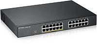 Коммутатор ZYXEL GS1900-24EP Smart L2 PoE + switch , rack 19 ", 24xGE (12xPoE +), PoE budget 130 W