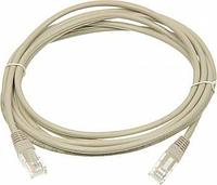 Патч-корд Lanmaster TWT-45-45-3.0-GY UTP вилка RJ-45-вилка RJ-45 кат.5е 3м серый ПВХ (уп.:1шт)