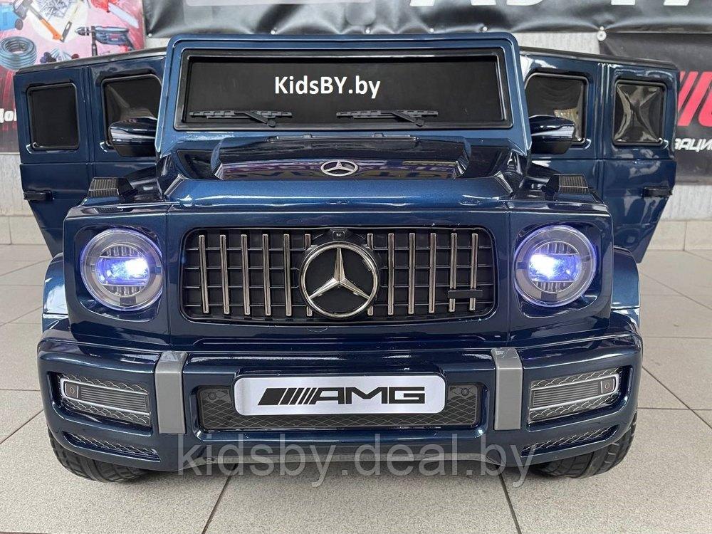Детский электромобиль RiverToys Mercedes-AMG G63 4WD G333GG (синий глянец) Полноприводный - фото 2 - id-p213378606