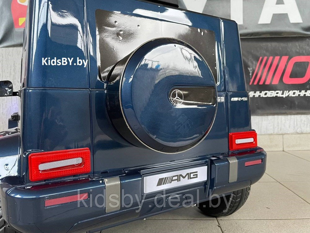 Детский электромобиль RiverToys Mercedes-AMG G63 4WD G333GG (синий глянец) Полноприводный - фото 3 - id-p213378606