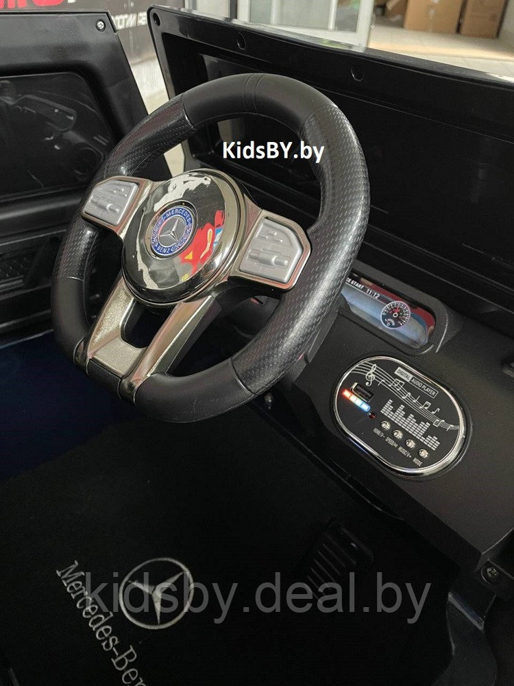 Детский электромобиль RiverToys Mercedes-AMG G63 4WD G333GG (синий глянец) Полноприводный - фото 4 - id-p213378606