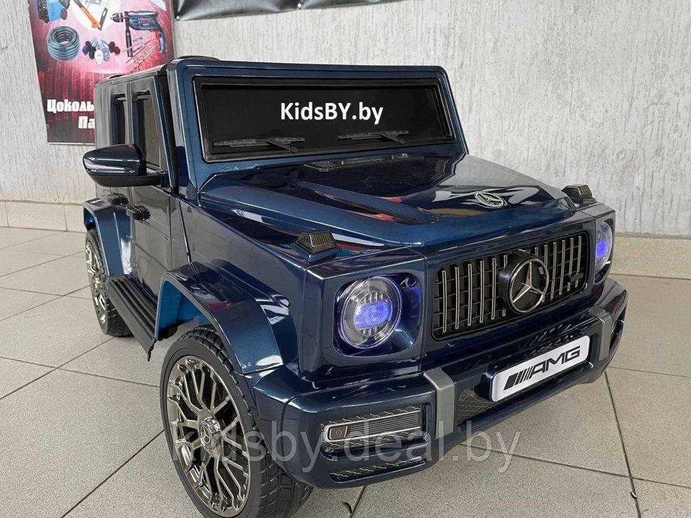 Детский электромобиль RiverToys Mercedes-AMG G63 4WD G333GG (синий глянец) Полноприводный - фото 6 - id-p213378606