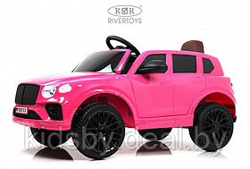 Детский электромобиль RiverToys X007XX (розовый глянец) Bentley