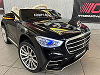 Детский электромобиль RiverToys М333БХ (черный глянец) Mercedes Лицензия Полный привод