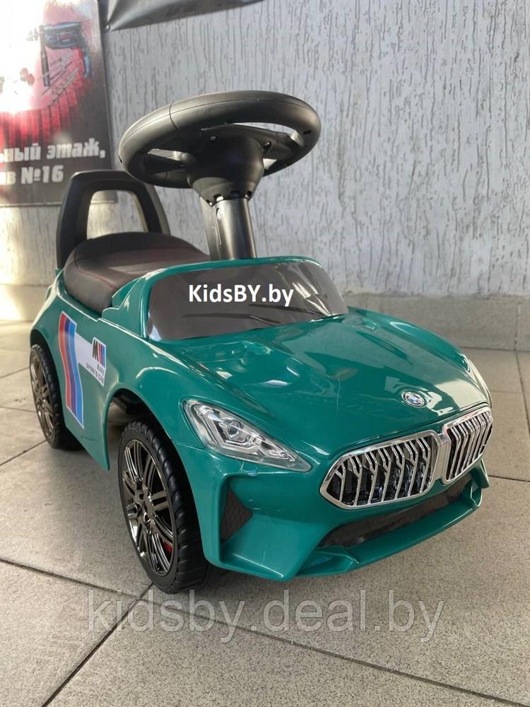 Детский толокар RiverToys L001LL-B (зеленый) BMW