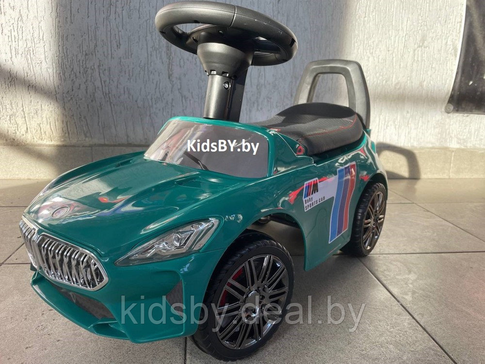 Детский толокар RiverToys L001LL-B (зеленый) BMW - фото 6 - id-p219247610