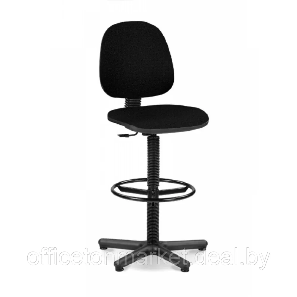 Кресло для персонала "Regal GTS Ring Base C-11", ткань, пластик, черный - фото 1 - id-p219245526