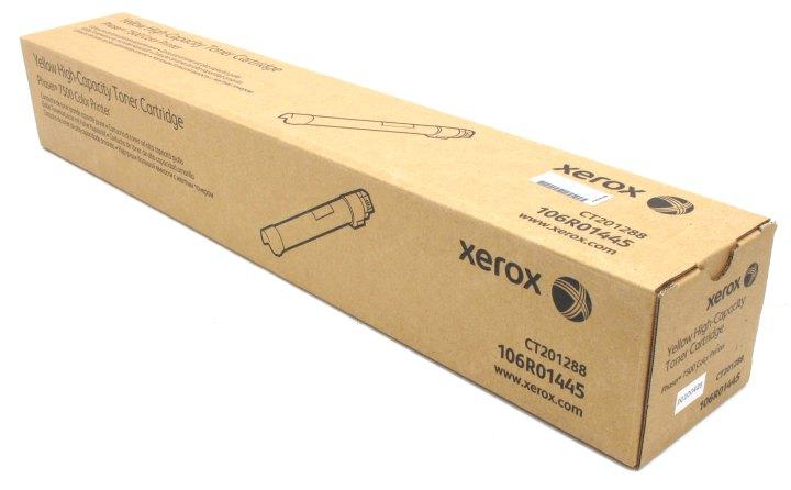 XEROX 106R01445 Тонер-картридж повыш.емкости для Phaser 7500 Yellow (17.8К) - фото 1 - id-p204477614
