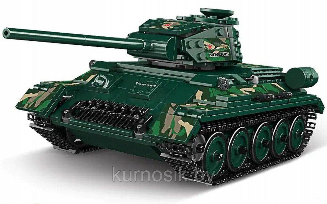 Конструктор 20015 Mould King Советский танк Т-34 на радиоуправлении, 800 деталей - фото 3 - id-p219247955