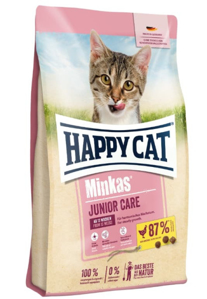 Сухой корм для кошек Happy Cat Minkas Junior Care (птица) 1.5 кг - фото 1 - id-p202473287