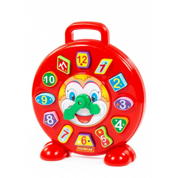 Развивающая игрушка Полесье Часы Клоун (в сеточке) - фото 1 - id-p171523004