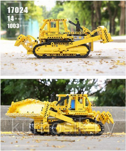 Конструктор 17024 Mould King Бульдозер Caterpillar D8K на радиоуправлении, 1003 детали - фото 4 - id-p219250059