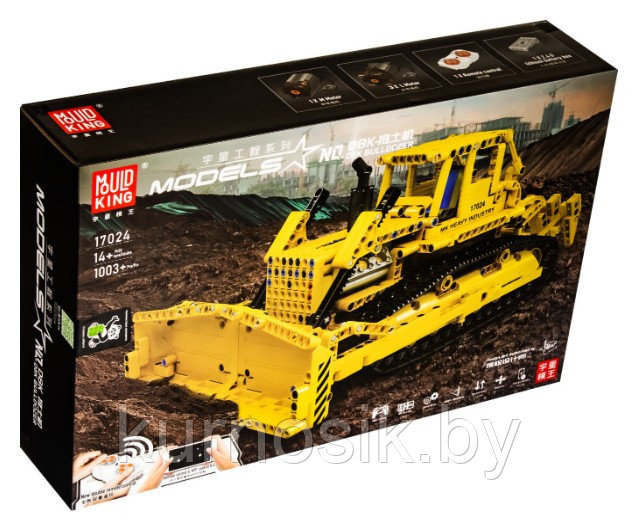 Конструктор 17024 Mould King Бульдозер Caterpillar D8K на радиоуправлении, 1003 детали - фото 1 - id-p219250059