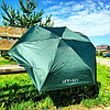 Мини - зонт карманный полуавтомат, 2 сложения, купол 95 см, 6 спиц, UPF 50 / Защита от солнца и дождя  Черный, фото 7