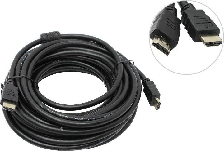 Telecom TCG200F-10м Кабель HDMI to HDMI (19M -19M) ver2.0 10м 2 фильтра - фото 1 - id-p212700811