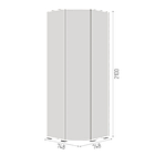 Шкаф угловой Хелен ШК-04 - Белый (Стендмебель), фото 2