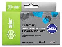 Картридж струйный Cactus CS-EPT2632 голубой (11мл) для Epson Expression Home XP-600/605/700/800