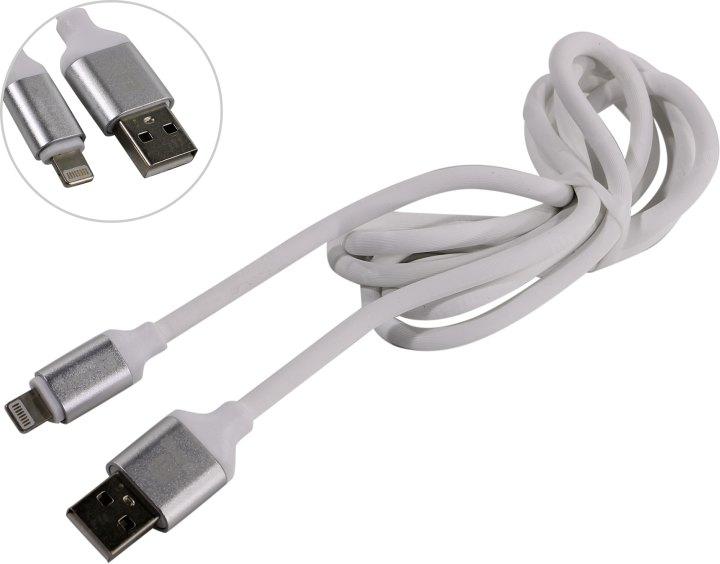 Harper Силиконовый Кабель для зарядки и синхронизации USB - Lightning, SCH-530 white (1м, способны заряжать - фото 1 - id-p212709034
