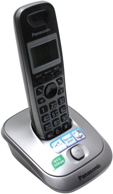 Panasonic KX-TG2511RUM Silver-Gray р/телефон (трубка с ЖК диспл.DECT) - фото 1 - id-p211092138