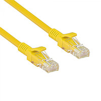 Патч-корд LSZH ExeGate UTP-RJ45-RJ45-5e-0,3M-LSZH-YL, UTP, cat.5e, 0.3м, желтый EX286374RUS