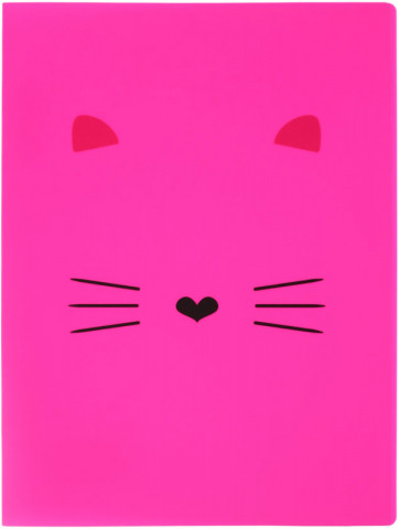 Папка-скоросшиватель пластиковая с пружиной №1School толщина пластика 0,45 мм, Kitty, розовая - фото 2 - id-p219247687