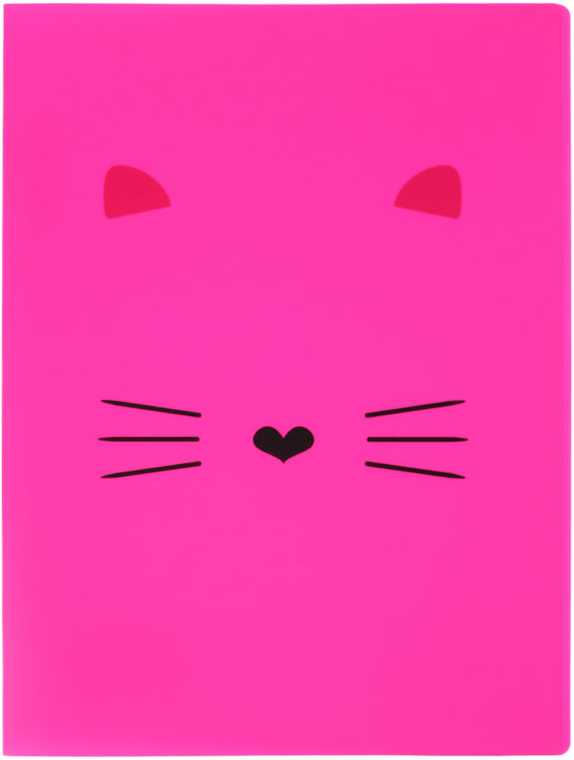 Папка-скоросшиватель пластиковая с пружиной №1School толщина пластика 0,45 мм, Kitty, розовая - фото 3 - id-p219247687