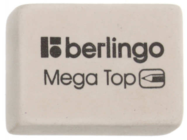 Ластик Berlingo Mega Top 26*18*8 мм, белый