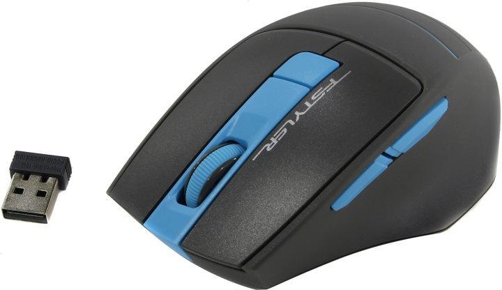 Мышь A4Tech Fstyler FG30 серый/синий оптическая (2000dpi) беспроводная USB (6but), фото 2