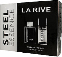 ПОДАРОЧНЫЙ НАБОР STEEL ESSENCE муж.(Т/ВОДА 100 мл+дез.150 мл) "La rive