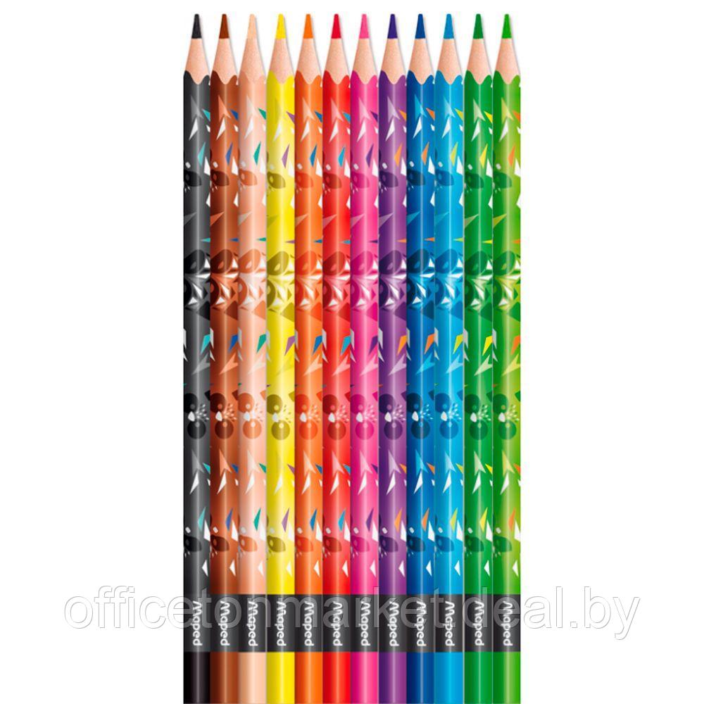 Цветные карандаши Maped "Mini Cute", 12 цветов - фото 2 - id-p219234396