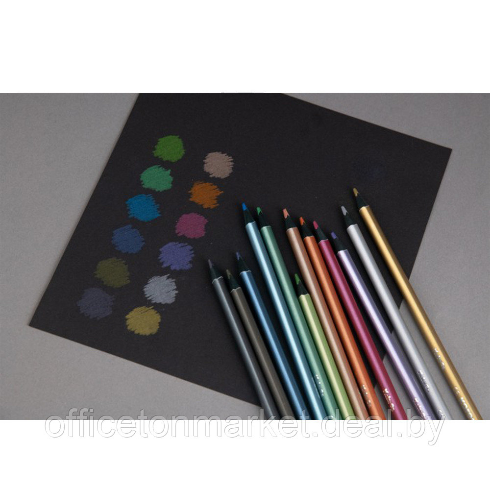 Цветные карандаши "Kolores Metallic Style", 12 цветов - фото 4 - id-p219234397