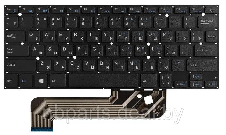 Клавиатура для ноутбука Prestigio Smartbook PSB141C01BFP, чёрная, RU - фото 1 - id-p169493778