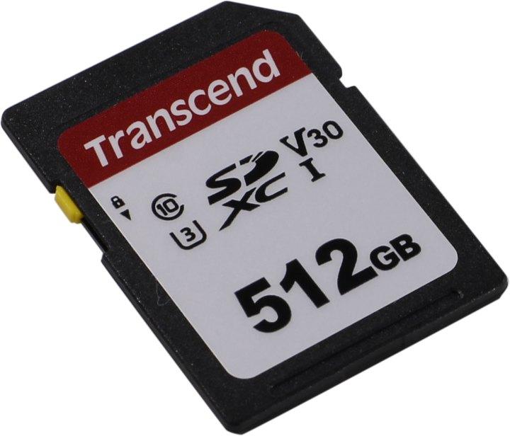 Карта памяти Transcend TS512GSDC300S SDXC Memory Card 512Gb UHS-I U3 V30 - фото 1 - id-p204487739