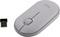 Манипулятор Logitech Pebble Wireless Mouse White (RTL) USB 3btn+Roll 910-005541 (910-005716)