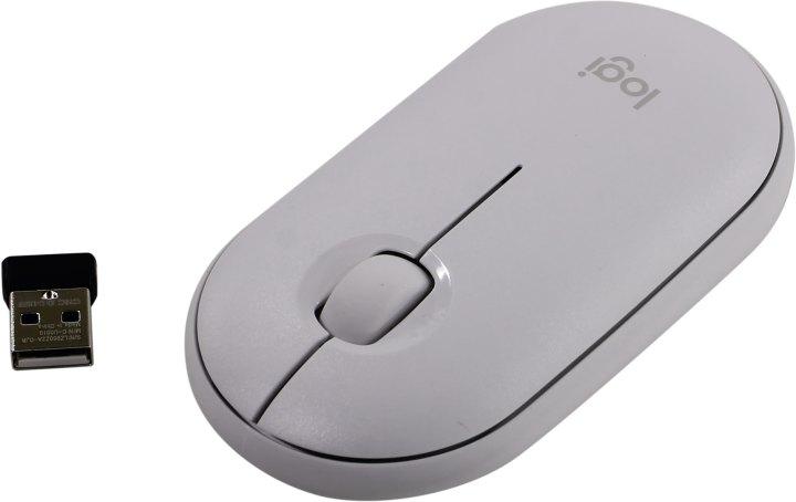 Манипулятор Logitech Pebble Wireless Mouse White (RTL) USB 3btn+Roll 910-005541 (910-005716) - фото 1 - id-p203910866