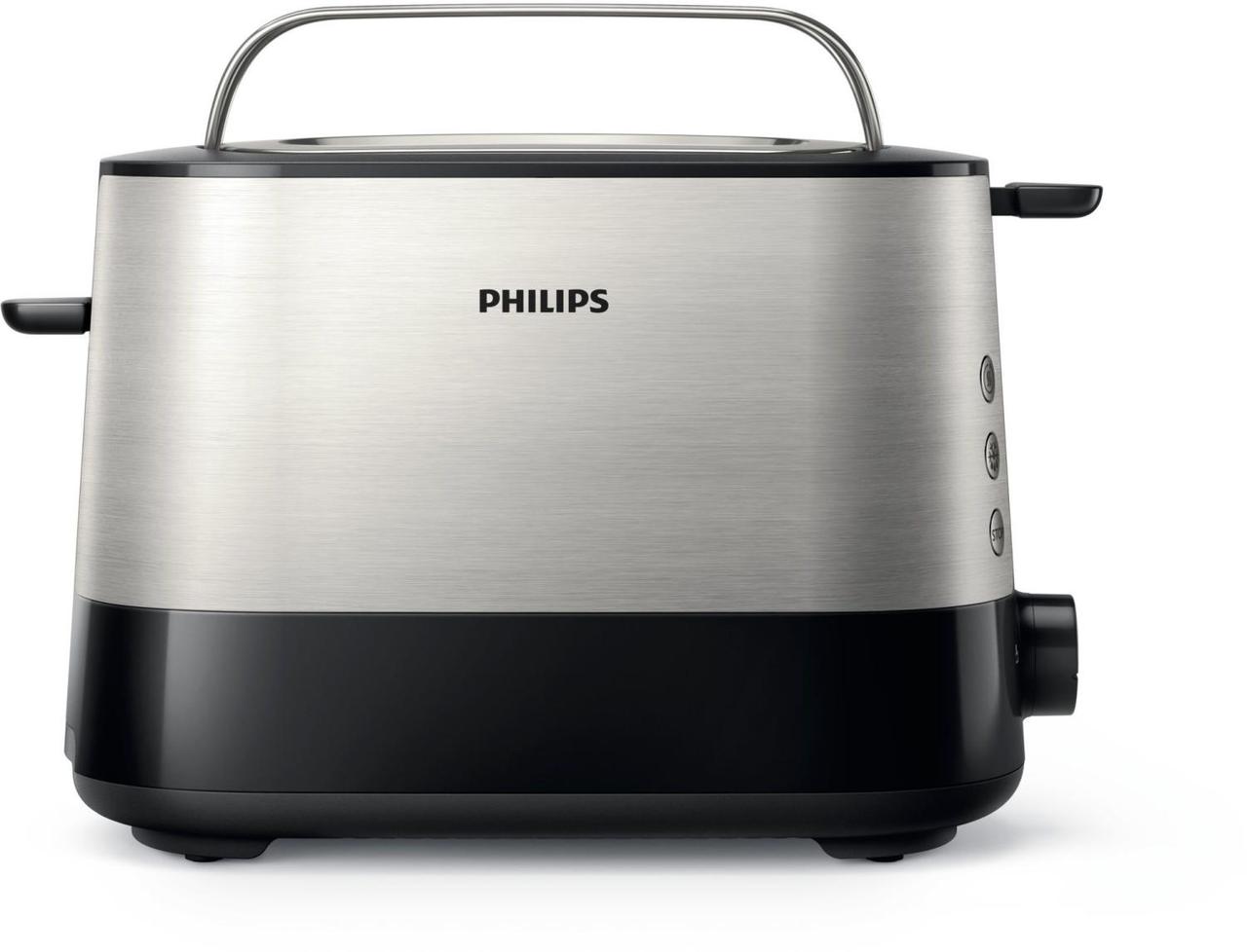 Тостер Philips HD2637/90 830Вт черный/серебристый - фото 1 - id-p219077432